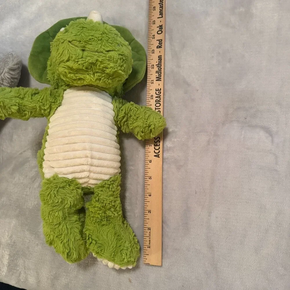 Spark Create Imagine Green Triceratops Dinosaur Plush Toy Rattle Crinkle Baby